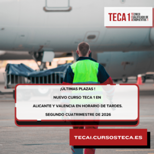 Nuevo curso TECA 1 en Alicante y Valencia en horario de tardes. ¡Últimas plazas para el segundo cuatrimestre de 2026!