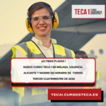 Nuevo curso TECA 1 en Málaga, Valencia, Alicante y Madrid en horario de tardes ultimas plazas para el tercer cuatrimestre de 2026